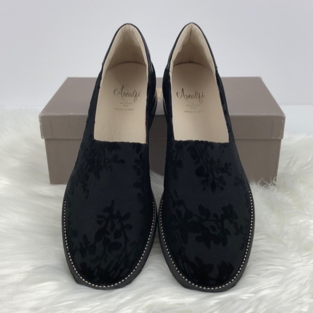 AMALFI by Rangoni Black Eufemio Loafers sz 8.5 - Picture 8 of 12